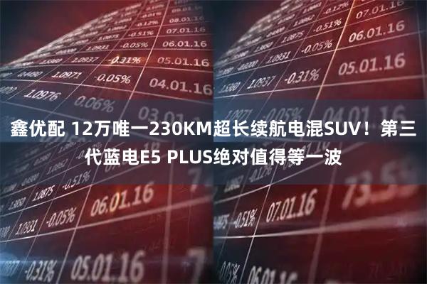 鑫优配 12万唯一230KM超长续航电混SUV！第三代蓝电E5 PLUS绝对值得等一波